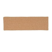 Colonial Mills Set of 13 Golden Brown Handmade Braided Stair Tread Rug 28"