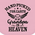 thumbnail image 4 of Inktastic Handpicked for Earth by My Grandpa in Heaven Angel Wings Boys or Girls Baby Bib, 4 of 4