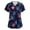 Dark Blue, variant on 4Th Of July Outfits For Women, Scrub Tops Plus Size V Neck Short Sleeve Workwear With Pockets Red White And Royal Blue American Flag Top Medical Scrubs Pride Outfits Tank (L, Dark Blue) ZMTing