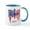 White/Blue Inside, variant on CafePress - Ultimate Warrior Usa Mug Mugs - 11 oz Ceramic Mug - Novelty Coffee Tea Cup