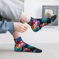 thumbnail image 2 of Fuzoiu Tropical Palm Leaves Print Adult Socks, Crew Moisture-wicking Socks, Unisex Cushion Crew Socks,Casual Sports Ankle Socks, 2 of 7