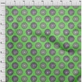thumbnail image 4 of oneOone Polyester Spandex Green Fabric Asian Block Sewing Material Print Fabric by The Yard 56 Inche Wide-9069, 4 of 4
