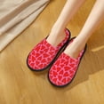 thumbnail image 5 of KLL Love Heart Slippers for Women Men House Slip on Indoor Outdoor Bedroom Furry Fleece Lined Ladies Comfy Anti-Skid Rubber Hard Sole-, 5 of 8
