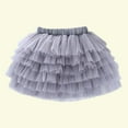 thumbnail image 4 of CHEEREAM Tutu Skirts for Baby Girl Toddler 6 Layered Ballet Tulle Princess Solid Color Elastic Dance Party Dresses for 2-14 Years, 4 of 4