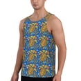 thumbnail image 2 of Balery Sea Turtle Pattern Men's Workout Tank Top Gym Muscle Tee Fitness Bodybuilding Sleeveless T Shirt Quick Dry Fit Muscle Tank Top Slim-Fit Tank-4X-Large, 2 of 7