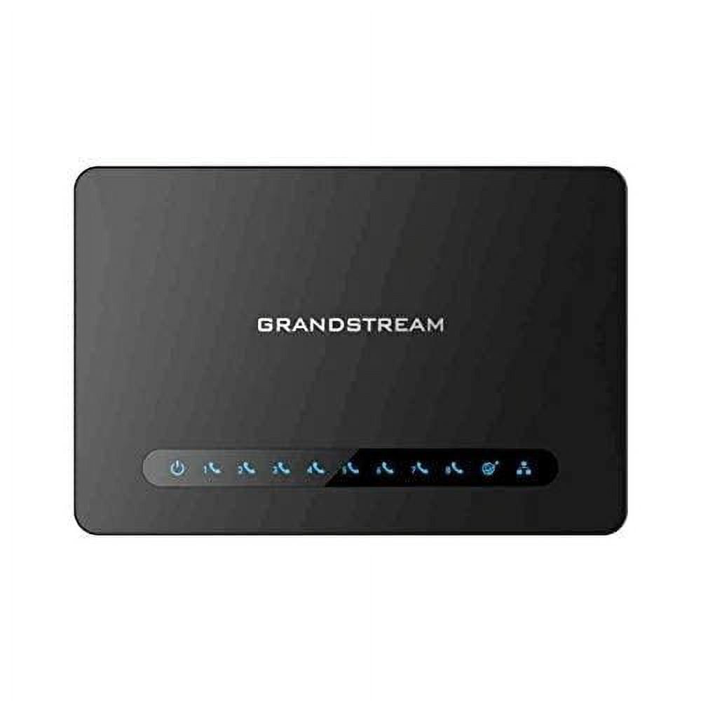 Grandstream HT818 Powerful 8-Port FXS Gateway with Gigabit NAT Router - Black