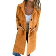thumbnail image 2 of LOVZFMLL Jackets for Women's Solid Color Button Up Lapel Cardigan Top Jacket, 2 of 6