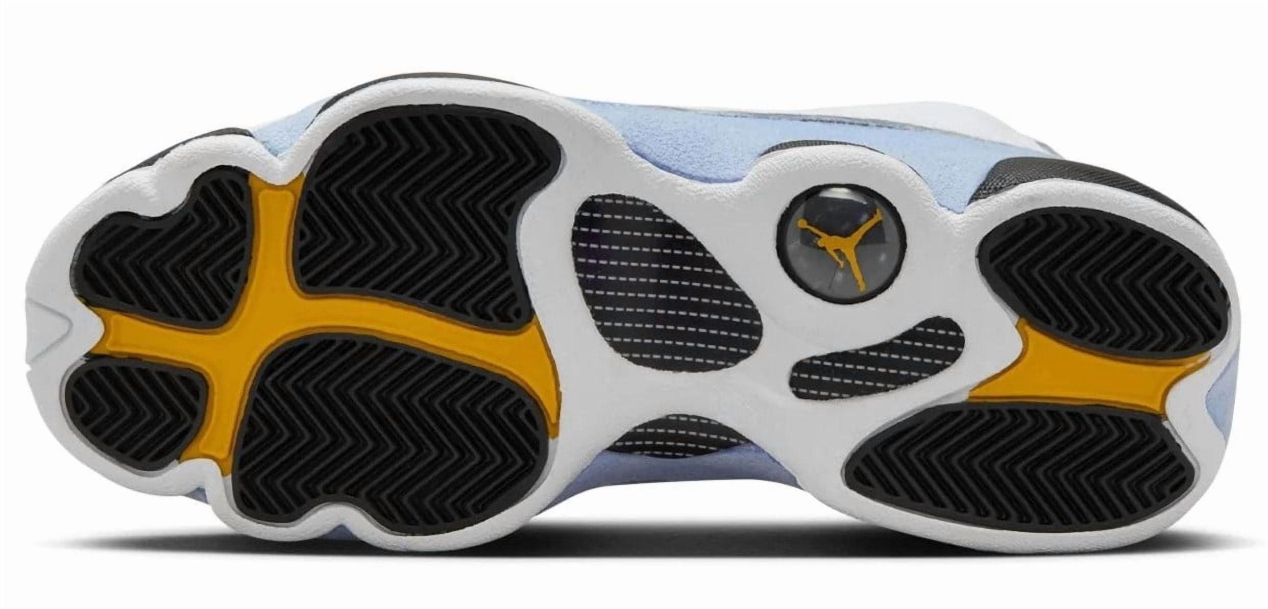 white and yellow jordan 13