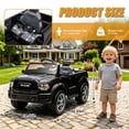 thumbnail image 6 of COCLUB RAM 2500 12V Electric Car for Kids, Ride on Toys W/Remote Control, Truck Bed Storage, Bluetooth, Music, Gift Pickup For Kids Aged 3-5, Black, 6 of 8