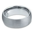 thumbnail image 3 of Charming Jewelers Tungsten Wedding Band Ring 7mm for Men Women Comfort Fit Domed Round Brushed Lifetime Guarantee 11, 3 of 5