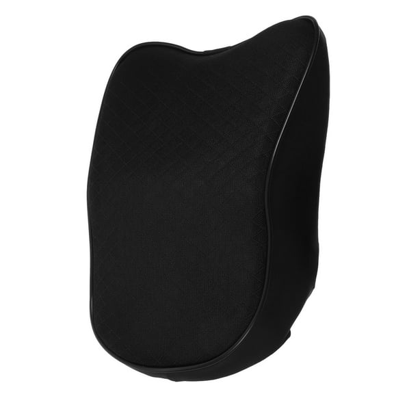 HEMOTON Black Car Headrest Pillow Synthetic Fibre Neck Support for Car Use Comfortable and Breathable 16x10 Inches