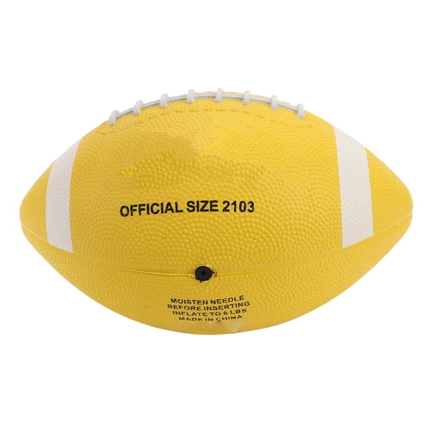 Ballon de Rugby, Caoutchouc Taille 3 Professionnel Haute Élasticité Standard Ballon de Rugby pour Débutants