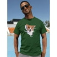 thumbnail image 2 of Corgi Peaking Out T-Shirt Men -Image by Shutterstock, Male 5X-Large, 2 of 4