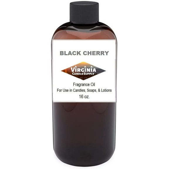 Black Cherry Fragrance Oil 16 oz Bottle for Candle Making, Soap Making, Tart Making, Room Sprays, Lotions, Car Fresheners, Slime, Bath Bombs, Warmers