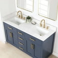 thumbnail image 5 of Gavino 60" Wood Vanity in Royal Blue with Composite Stone Top no Mirror, 5 of 14