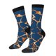 thumbnail image 1 of Balery Giraffe Skin Calcetas Largas con Estampado para Hombre y Mujer – Suaves y Transpirables, Talla Única (US 5-11), 1 of 6
