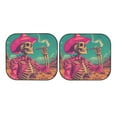 thumbnail image 7 of Daiia Western Desert Skull Cowboy (2) 2PCS Car Windshield Sun Shade, Foldable Sun Shield for Car Front Window, Auto Sun Blocker Visor Protector Universal for Truck SUV Pickup-Large, 7 of 7