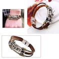 thumbnail image 3 of Multilayer Leather Tibetan Silver Male Bracelet Parataxis Dragon Men Accessoires, 3 of 6
