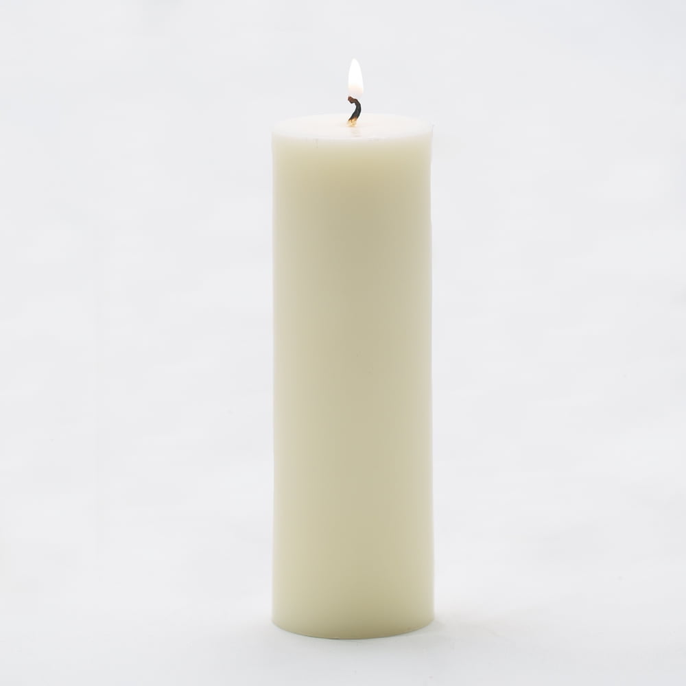 Richland Pillar Candles Light Ivory 2" x 6" Set of 10