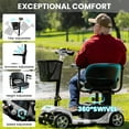 thumbnail image 5 of Arshin Upgrade 4 Wheels Mobility Scooters for Seniors & Adult,All Terrain Motorized Scooters with 300 lbs,Silver, 5 of 18