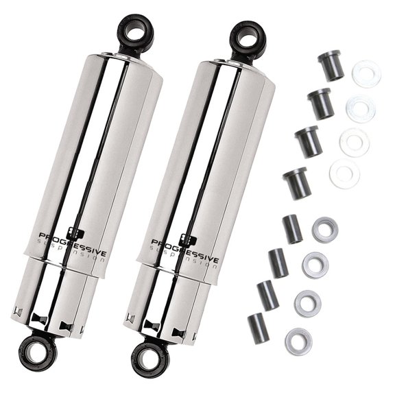 Progressive 412 Series Motorcycle Chrome Covered 11" Rear Shocks (412-4056C)