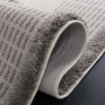 thumbnail image 5 of SAFAVIEH Urban Merrick High Low Double Circle Striped with Fringe Area Rug, Grey/Light Grey, 5'3" x 7'6", 5 of 8