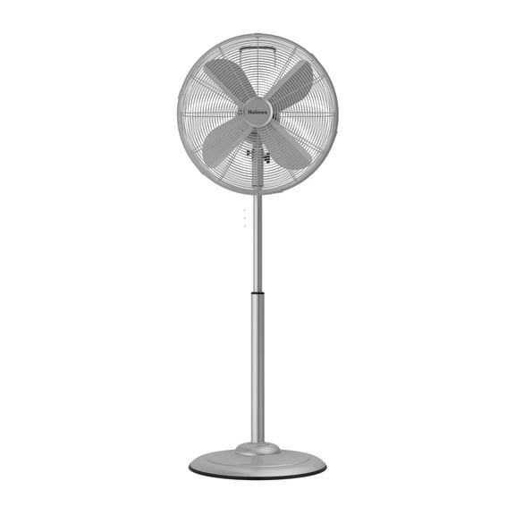 Holmes 16 Inch Oscillating Stand Fan 3 Speed Tilt Head Pedestal Brushed Chrome