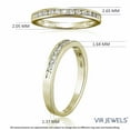 thumbnail image 4 of Vir Jewels 1/4 CTTW Classic Diamond Wedding Band 14K Yellow Gold Channel Set Round Size 8.5 Female Adult, 4 of 6
