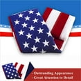 thumbnail image 4 of G128 - Heavy Duty 3x5 ft Deluxe Flag, Embroidered American flag, Sewn Stripes, Brass Grommets, 4 of 8