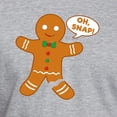 thumbnail image 3 of CafePress - Oh Snap Gingerbread Man Fitted T Shirt - Fitted T-Shirt, Vintage Fit Soft Cotton Tee, 3 of 4