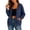 Navy, variant on LLYWEY Womens Lightweight Zipper Sweatshirts with Hood Drawstring Full Zip up Fleece Hoodie Fall Casual Loose Solid Color Long Sleeve Hooded Jackets Pockets Green-a M