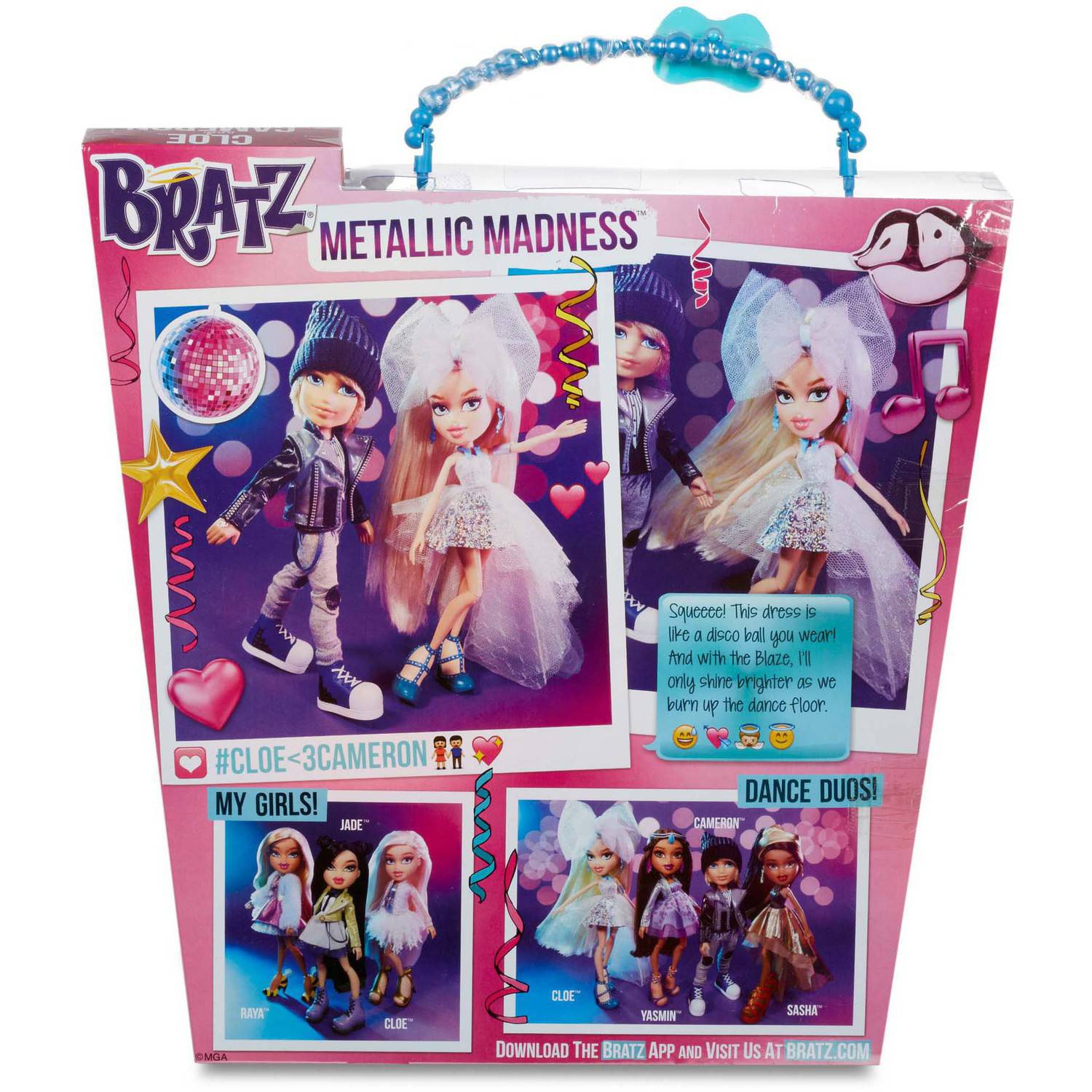 Bratz Metallic Madness 2-Pack, Style 2, Cameron/Cloe, Great Gift for Children Ages 5, 6, 7+ - image 4 of 4