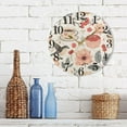 thumbnail image 3 of Macaroon Cupcakes Tea Flower Birds Wall Clock 9.8 inch Battery Operated Clocks Non-Ticking Silent for Bedroom Office Kitchen Living Room(Gold), 3 of 10