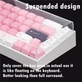 thumbnail image 4 of Clear Acrylic Keyboard Cover Clear Protection for gaming stand anti premium Logitech Laptop Desktop 68 Keys, 4 of 9