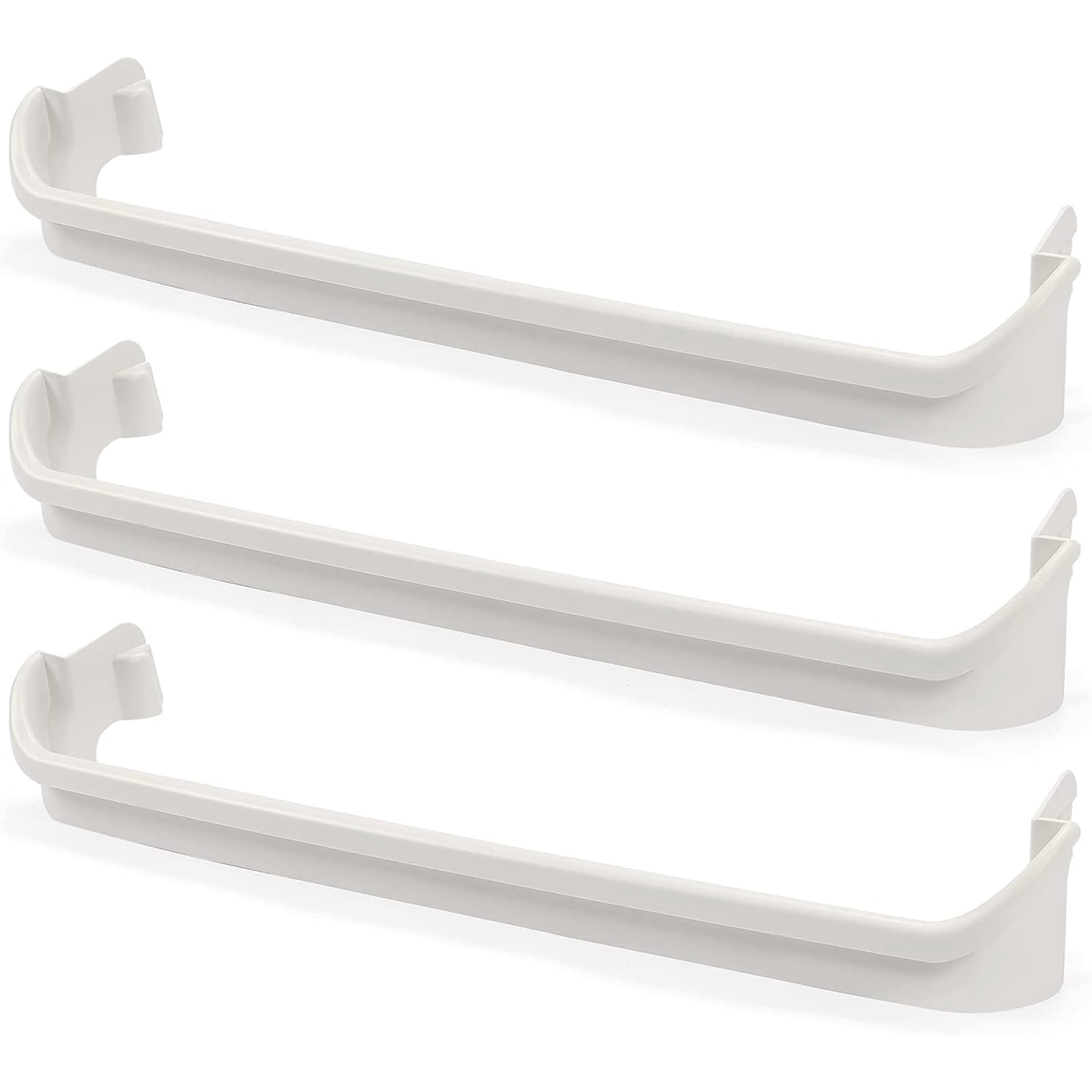 2 x 240534901 & 1 x 240534701 (Middle) Refrigerator Door Shelf Rack Bar Compatible with Frigidaire Kenmore Refrigerator Door Shelf Retainer Bar Replace for AP3214631 PS734936 948952 AP3214630