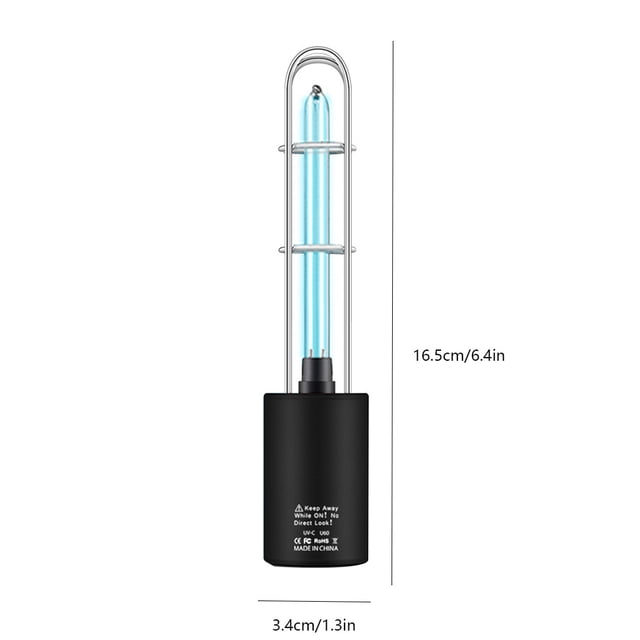 Portátil Recargable USB 5W Lámpara UV Tubo de cuarzo Aleación Acero inoxidable Hogar / Coche Luz UV Yuarrent EL4117-02B