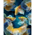 thumbnail image 2 of Egger, Marcel 20x24 Black Ornate Wood Framed with Double Matting Museum Art Print Titled - Colorfish, 2 of 4