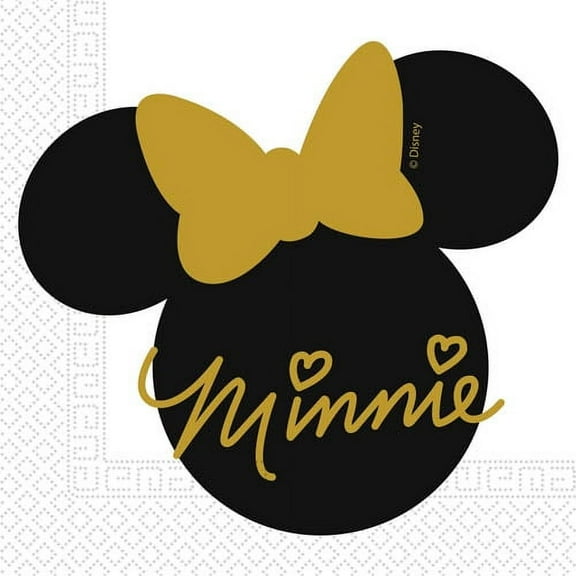Minnie Mouse 'Gold' Lunch Napkins (20ct)