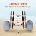 thumbnail image 5 of VEVOR Heavy Duty Kayak Cart, Foldable Canoe Trolley Cart with 12'' Tires, Adjustable Width 6.69"-17.32",350 Lb Weight Capacity Kayak Trolley for Kayaks Canoes Paddleboards Float Mats Jon Boats, 5 of 9
