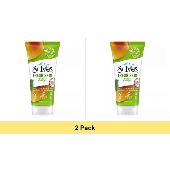 St Ives Fresh Skin Apricot Scrub, 1 Oz - 2 Pack