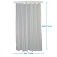 thumbnail image 4 of Bath Bliss PEVA Shower Curtain Liner Frost, 4 of 6