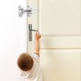 thumbnail image 2 of Door Lock Latch for Home & Hotel Security,Brushed Finish SUS-304 Stainless Steel Door Chain Lock,U-Swing Locks Front Door Locks for Kids, 2 of 7