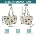 thumbnail image 4 of FORMRS Tote Bag for Women Quilted Large Capacity Travel Work Carry On Shoulder Handbag, Small Black Flowers, 4 of 7