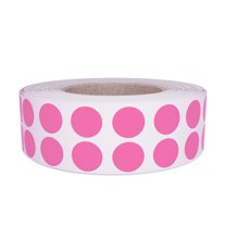 Royal Green Small Color-Coding Labels 0.375 inch Circular Sticker Roll 10mm in Pastel Pink - 3000 Pack