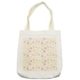 thumbnail image 1 of Pastel Tote Bag, Doodle Style Cupcakes Scattered Dessert Creamy Tasty Elements Frosting, Cloth Linen Reusable Bag for Shopping Books Beach and More, 16.5" X 14", Cream, by Ambesonne, 1 of 2