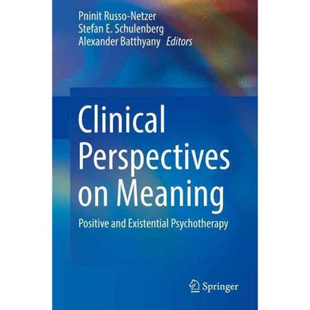 ISBN 9783319413952 product image for Clinical Perspectives on Meaning: Positive and Existential Psychotherapy | upcitemdb.com