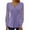 Purple, variant on hotojiny Lace Long Sleeve Tops for Women Trendy Pleated V Neck Tunic Shirts Spring Summer Fashion Clothes