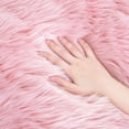 thumbnail image 7 of Arogan Fluffy Faux fur Area Carpet for Home Decor, 2' x 3' , Pink, 7 of 7