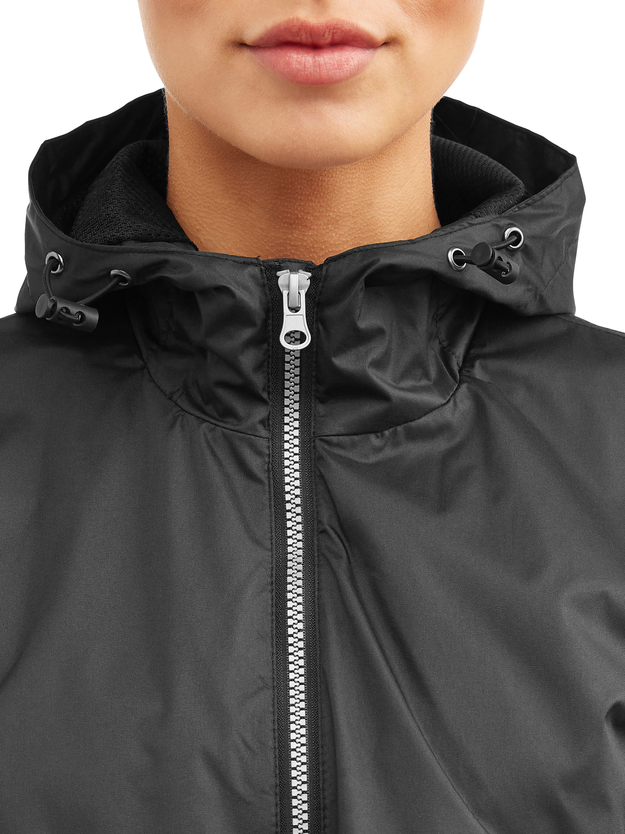 Climate Concepts Women's Hooded Windbreaker Jacket - image 4 of 4