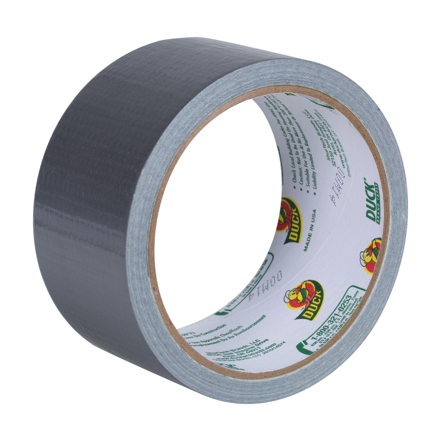 Ruban adhésif tout usage de marque Duck Tape – Argenté 4,8 cm x 18,3 m (1,88 po x 20 v)